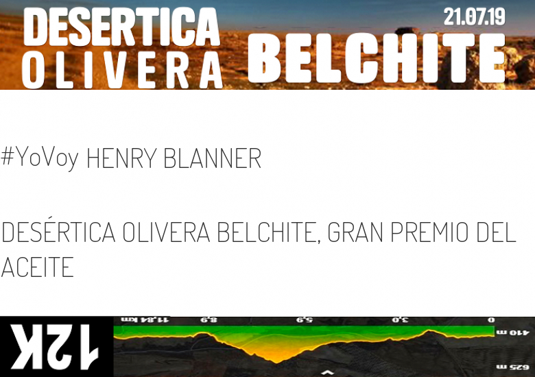 #YoVoy - HENRY BLANNER (DESÉRTICA OLIVERA BELCHITE, GRAN PREMIO DEL ACEITE)