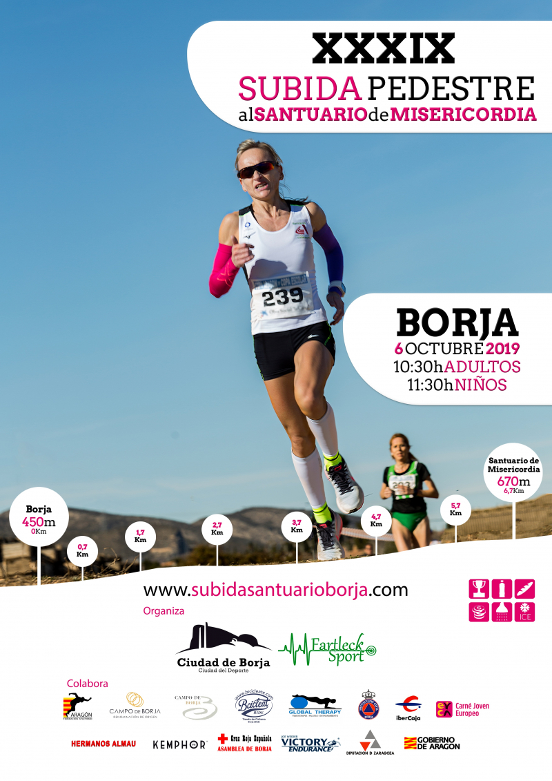 XXXIX SUBIDA PEDESTRE AL SANTUARIO DE MISERICORDIA DE BORJA - Zur Anmeldung