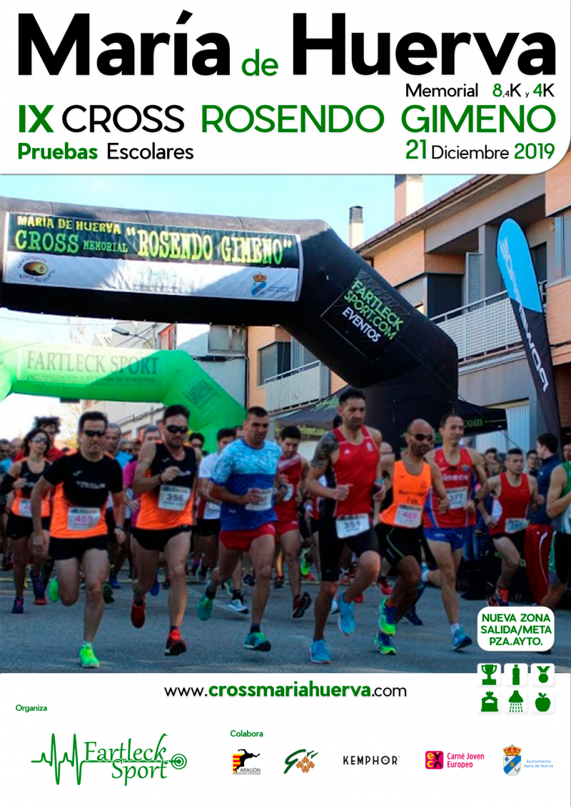 IX CROSS MEMORIAL ROSENDO GIMENO. MARÍA DE HUERVA 2019 - Inscríbete