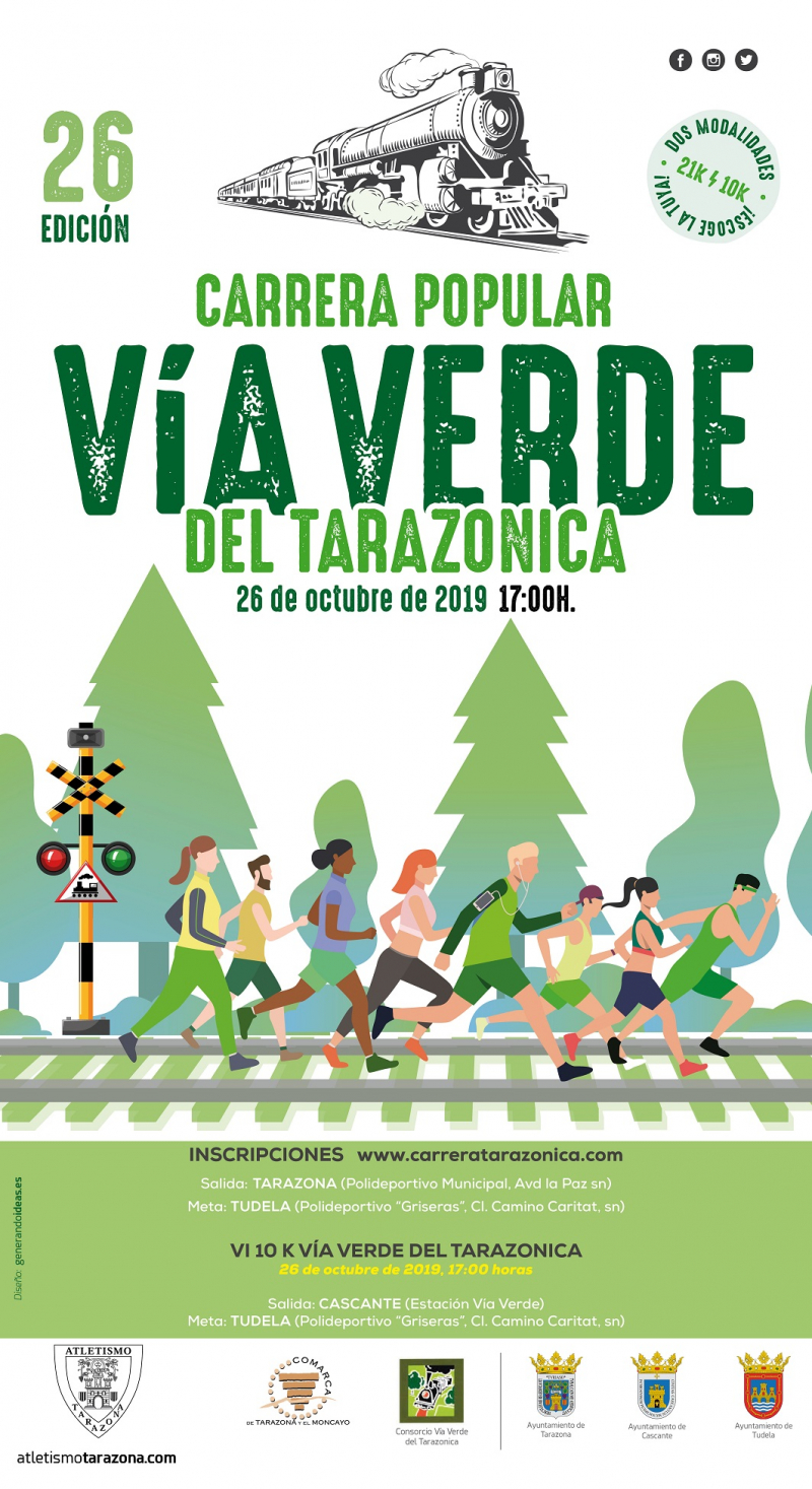 CARRERA POPULAR VIA VERDE TARAZONICA 2019 - Inscríbete
