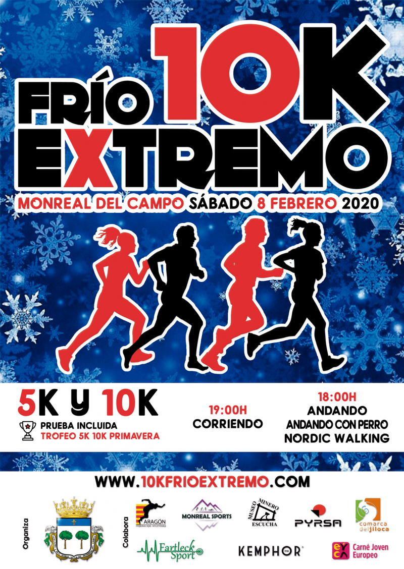 V 5K Y 10K FRÍO EXTREMO MONREAL DEL CAMPO 2020 - Inscríbete