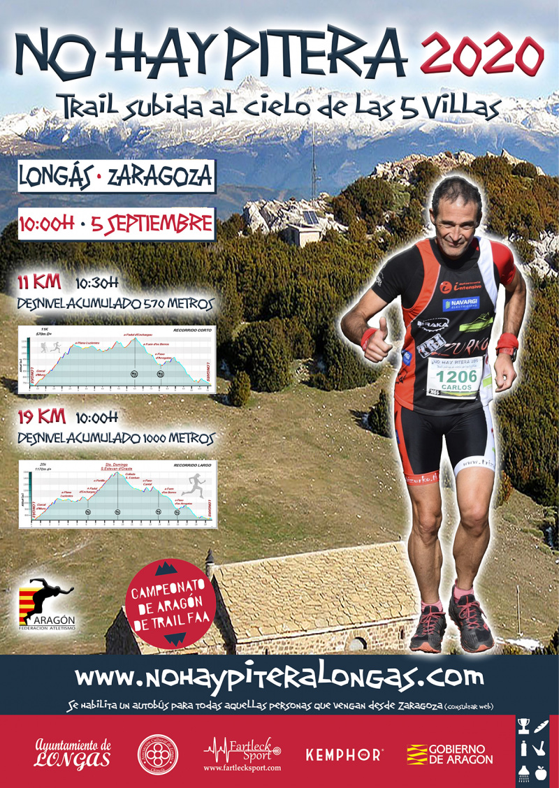 TRAIL NO HAY PITERA LONGAS SUBIDA AL CIELO DE LAS CINCO VILLAS 2020 - Inscríbete
