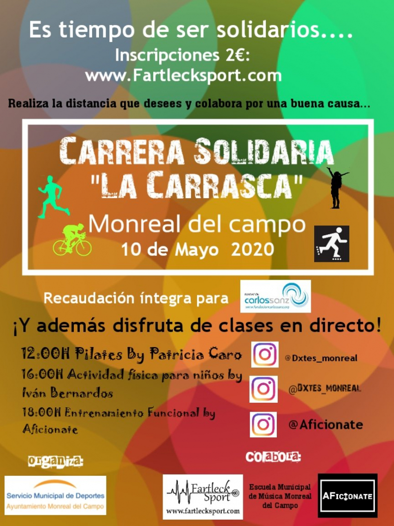 CARRERA SOLIDARIA LA CARRASCA MONREAL DEL CAMPO 2020 - Inscríbete