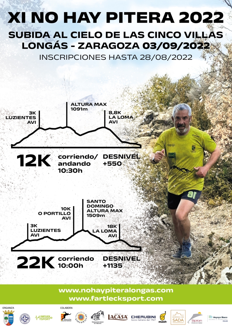 XI TRAIL NO HAY PITERA LONGAS SUBIDA AL CIELO DE LAS CINCO VILLAS 2022 - Inscríbete