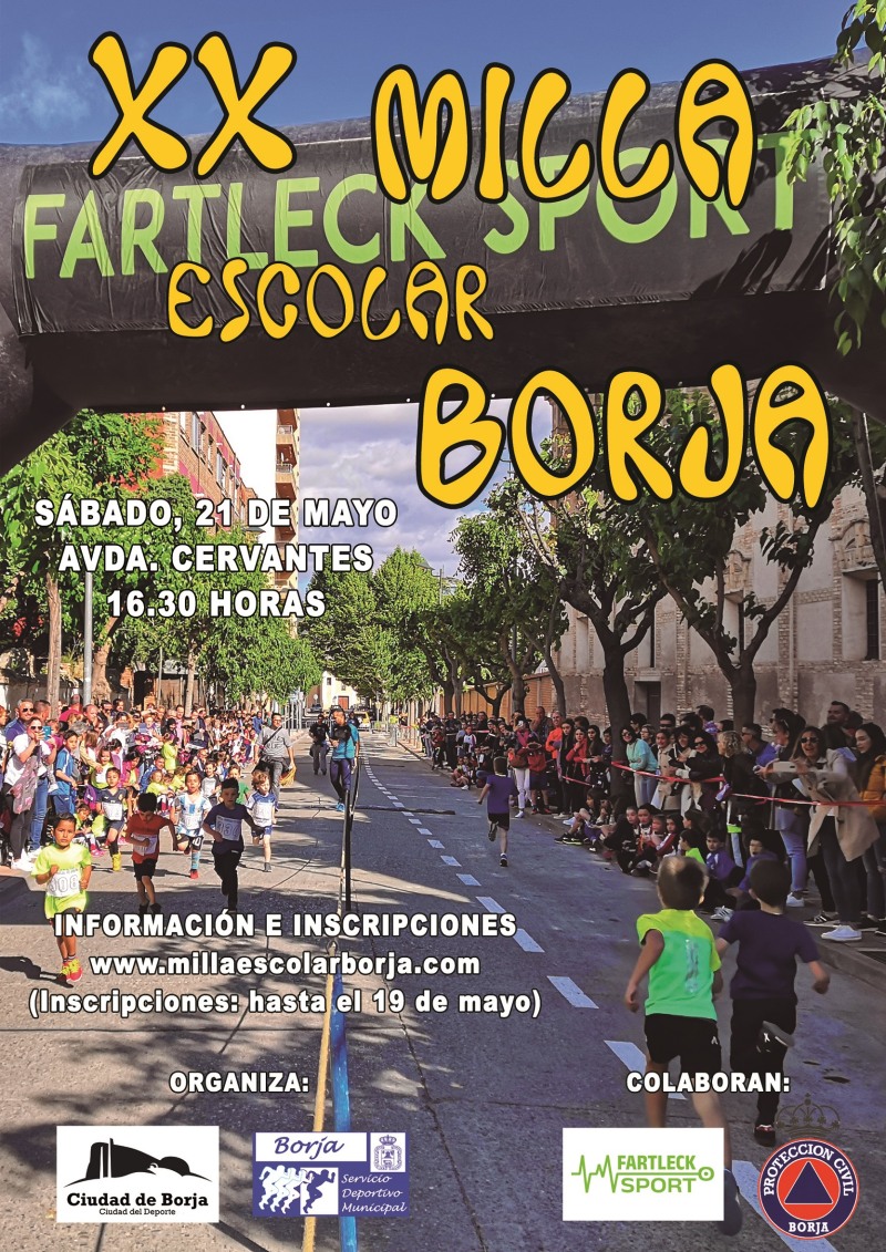 XX MILLA ESCOLAR DE BORJA 2022 - Inscriu-te