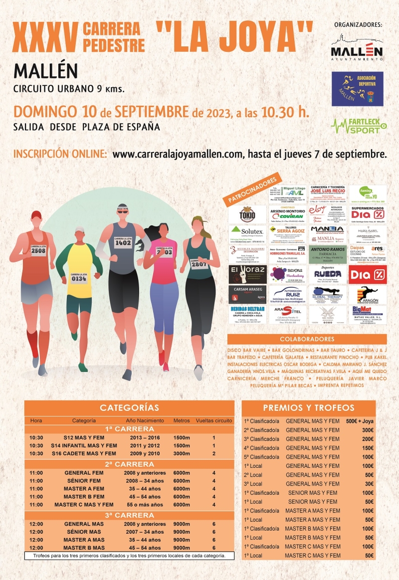 XXXV CARRERA LA JOYA MALLÉN 2023 - Inscríbete