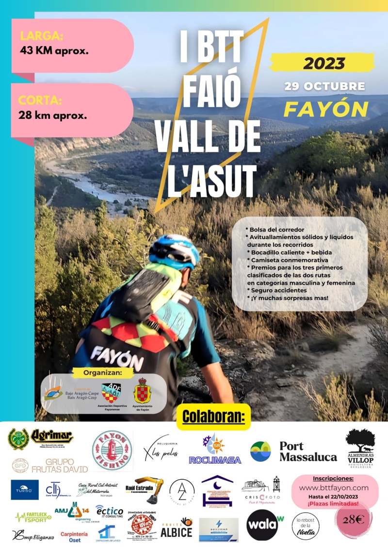 I BTT FAIÓ VALL DE L'ASUT - Prijava