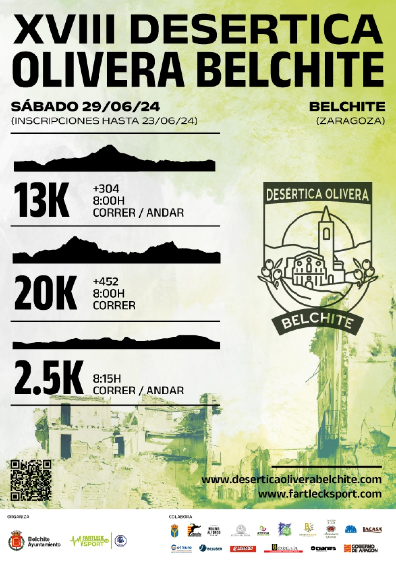 XVIII DESÉRTICA OLIVERA BELCHITE 2024 - Inscríbete