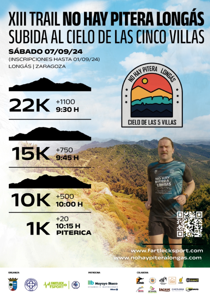 XIII TRAIL NO HAY PITERA LONGAS SUBIDA AL CIELO DE LAS CINCO VILLAS 2024 - Register