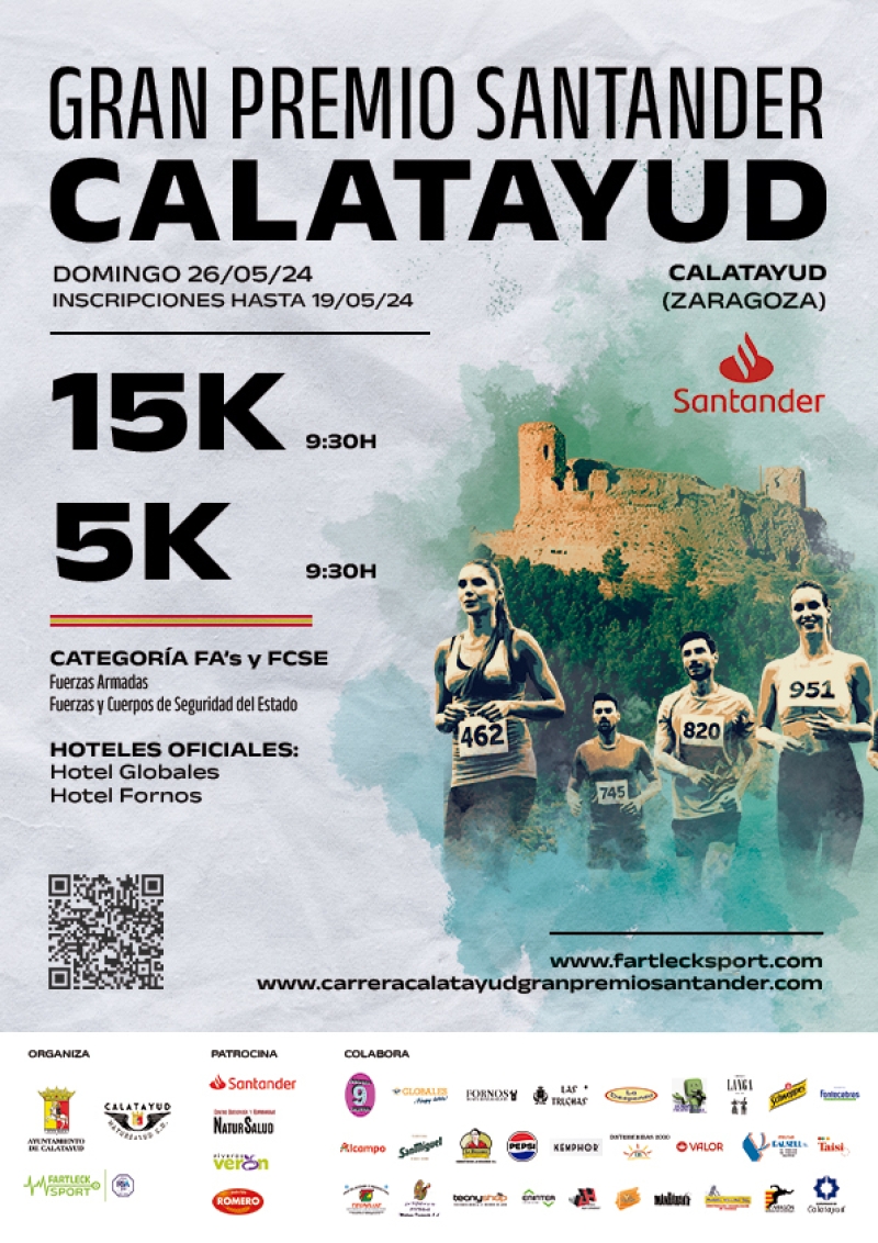 5K 15K CIUDAD DE CALATAYUD - PREMIO GRUPO SANTANDER - Inscríbete