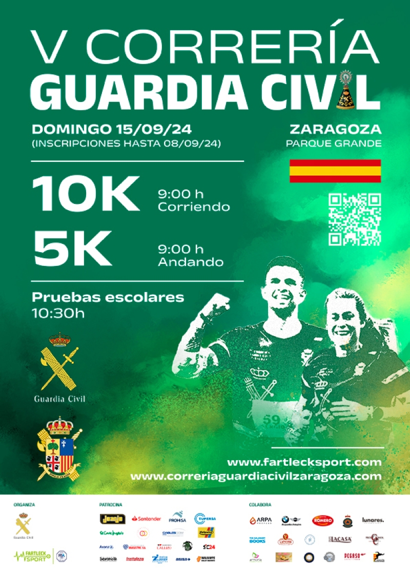 V CORRERÍA GUARDIA CIVIL ZARAGOZA 2024 - Inscríbete