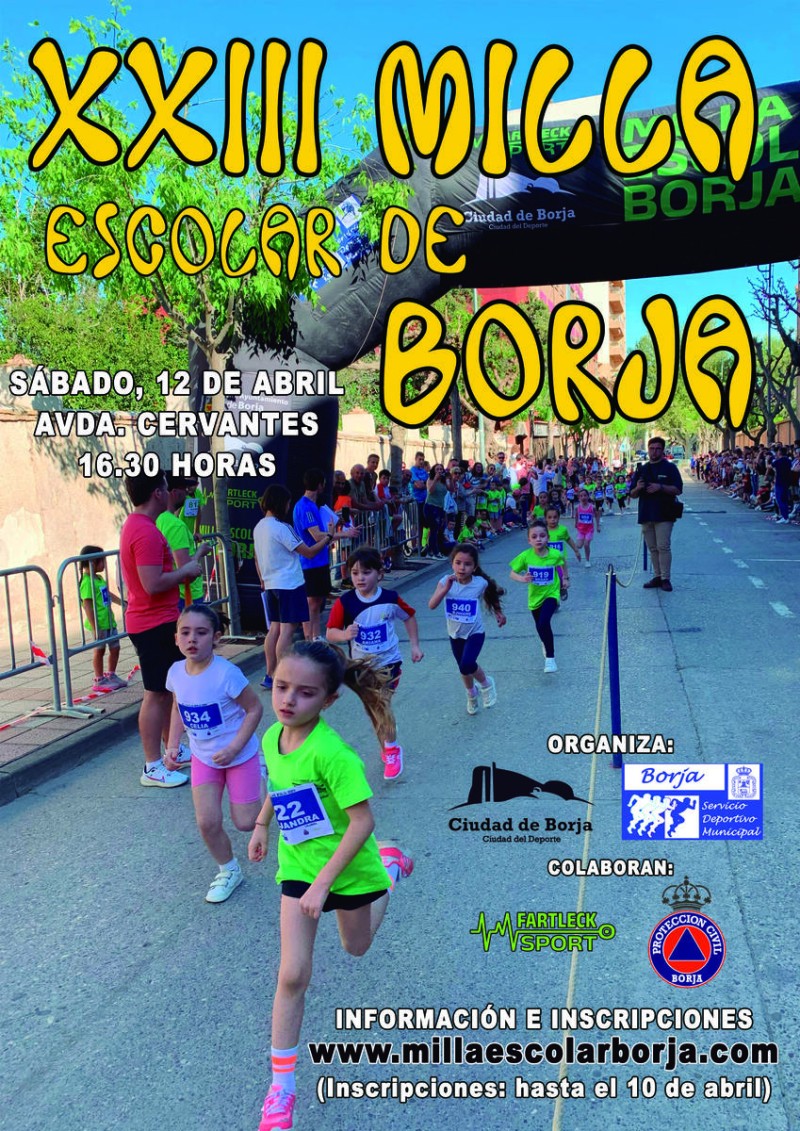 XXIII MILLA ESCOLAR DE BORJA 2025 - Inscríbete