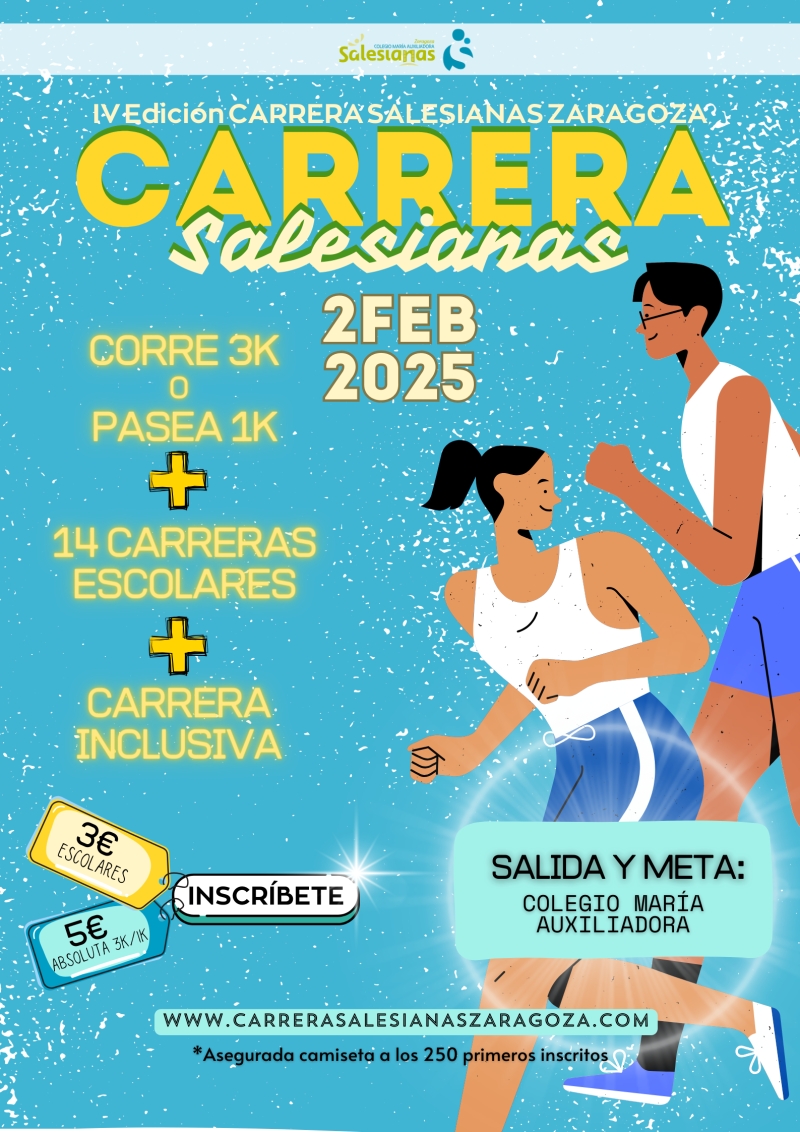 IV CARRERA SALESIANAS 2025 - Inscríbete