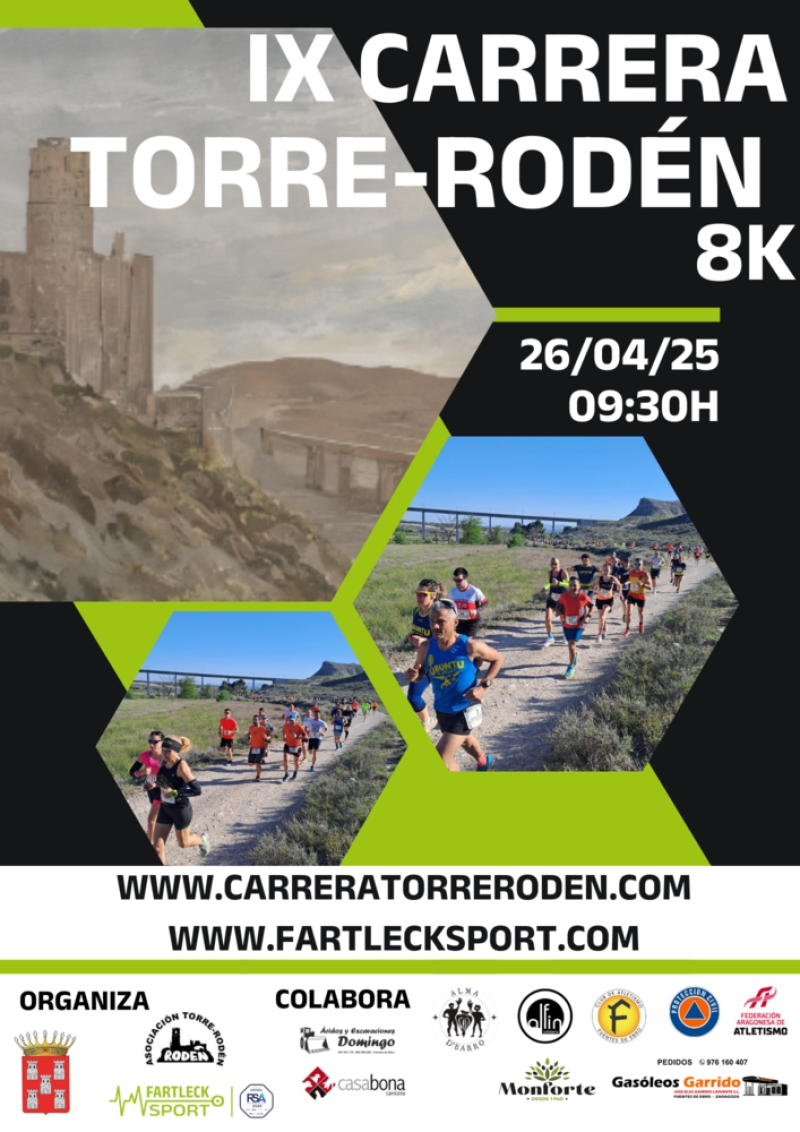 IX CARRERA TORRE RODEN 8K 2025 - Inscríbete