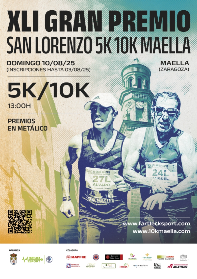 XLI 10K 5K GRAN PREMIO DE SAN LORENZO MAELLA 2025 - Inscríbete