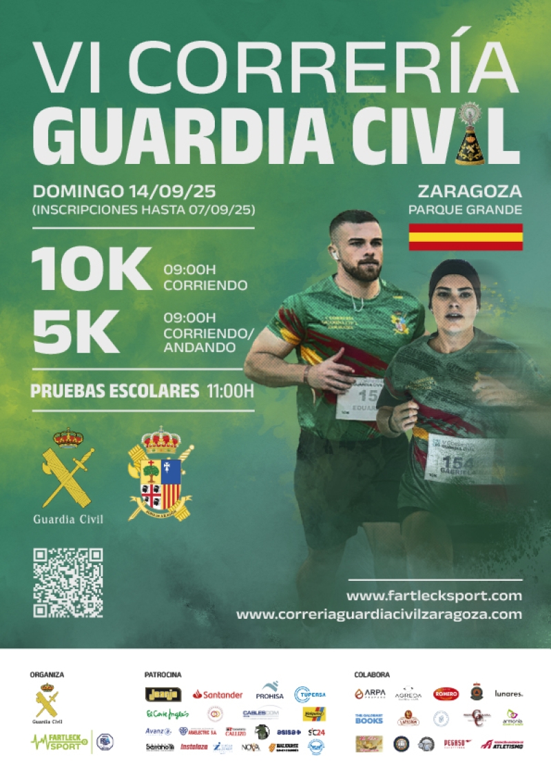 VI CORRERÍA GUARDIA CIVIL ZARAGOZA 2025 - Inscríbete