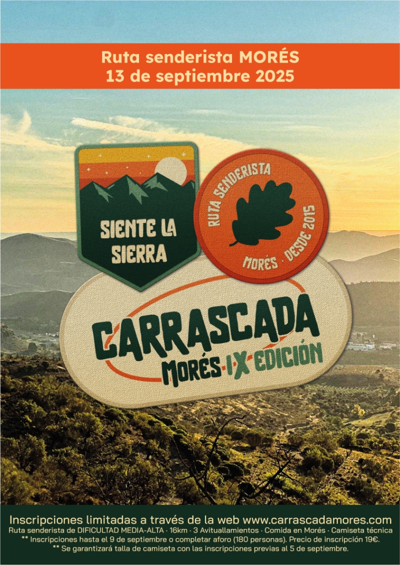 IX CARRASCADA  MORÉS 2025 - Inscríbete