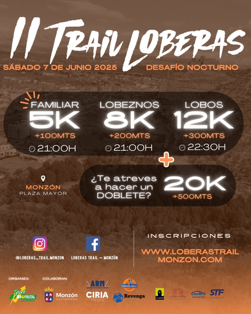 II TRAIL LOBERAS MONZON 2025 - Inscríbete