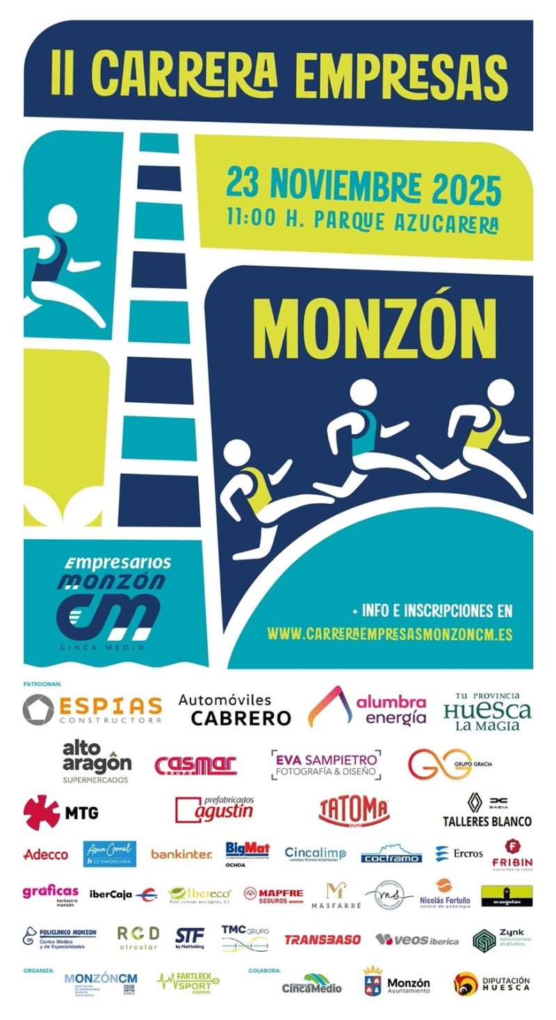 II CARRERA EMPRESAS MONZÓN CM 2025 - Inscríbete