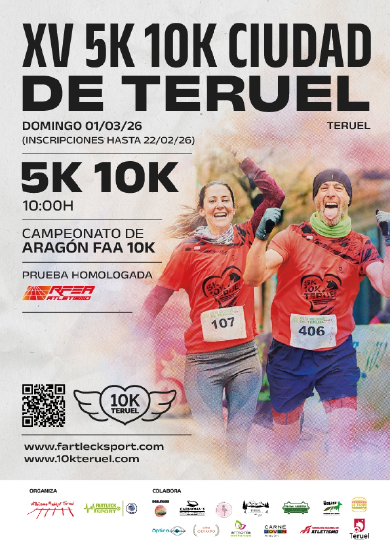 XV 5K 10K CIUDAD DE TERUEL 2026 - Inscríbete