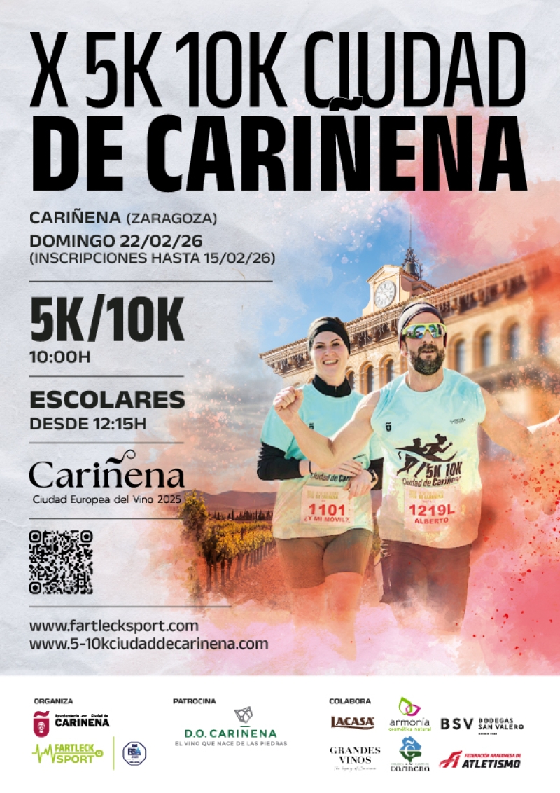 X 5K 10K CIUDAD DE CARIÑENA - Inscríbete