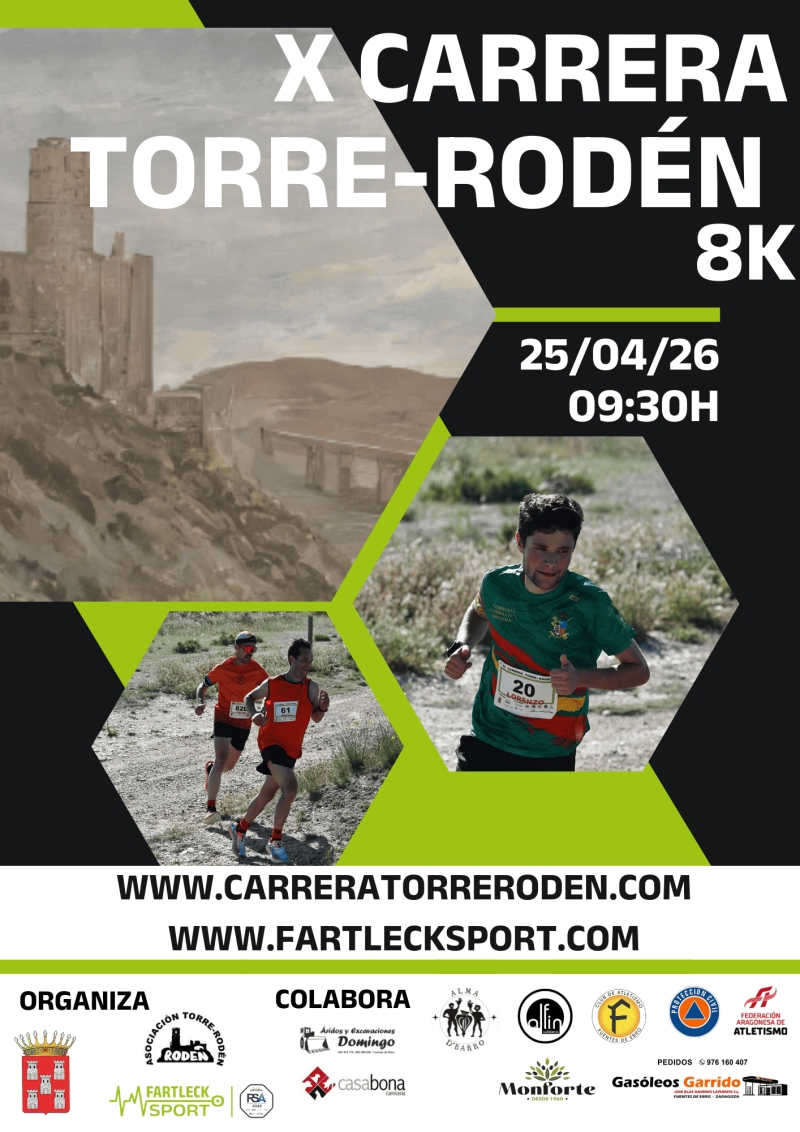 X CARRERA TORRE RODEN 8K 2026 - Inscríbete