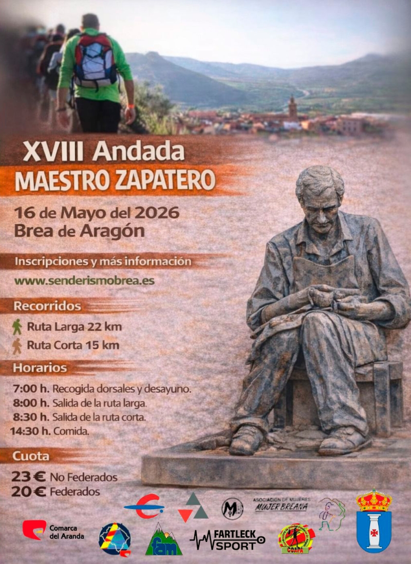 18ª MARCHA SENDERISTA MAESTRO ZAPATERO 2026 - Inscríbete