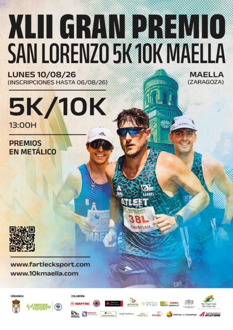 XLII 10K 5K GRAN PREMIO DE SAN LORENZO MAELLA 2026 - Inscríbete