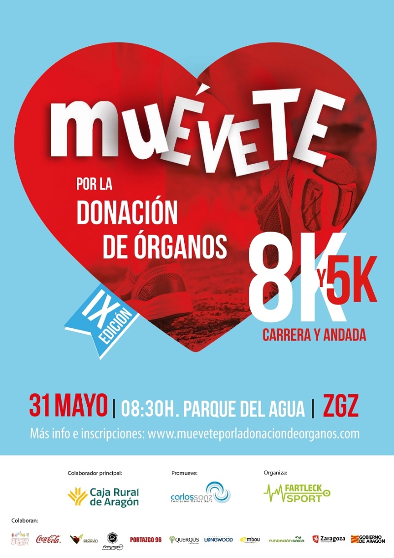 IX CARRERA MUÉVETE POR LA DONACIÓN DE ÓRGANOS 2026 - Inscríbete