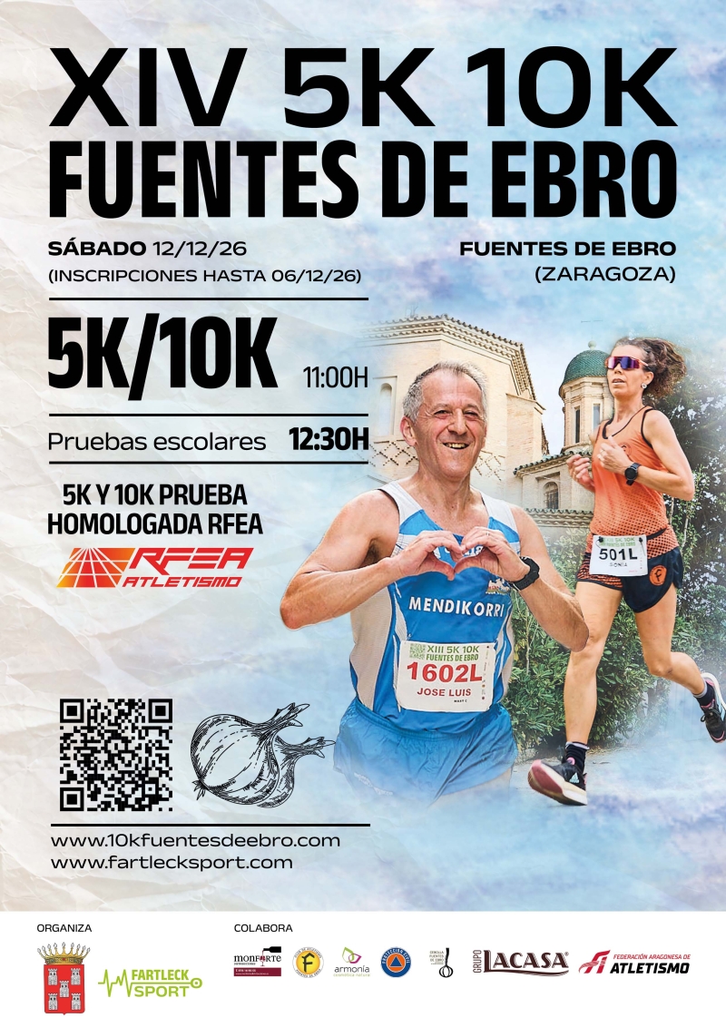 XIV 5K 10K FUENTES DE EBRO 2026 - Inscríbete