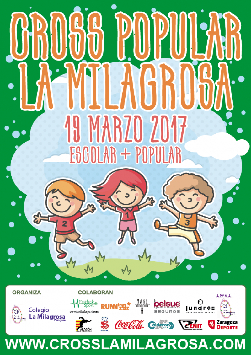 CROSS ESCOLAR + POPULAR LA MILAGROSA - Inscríbete