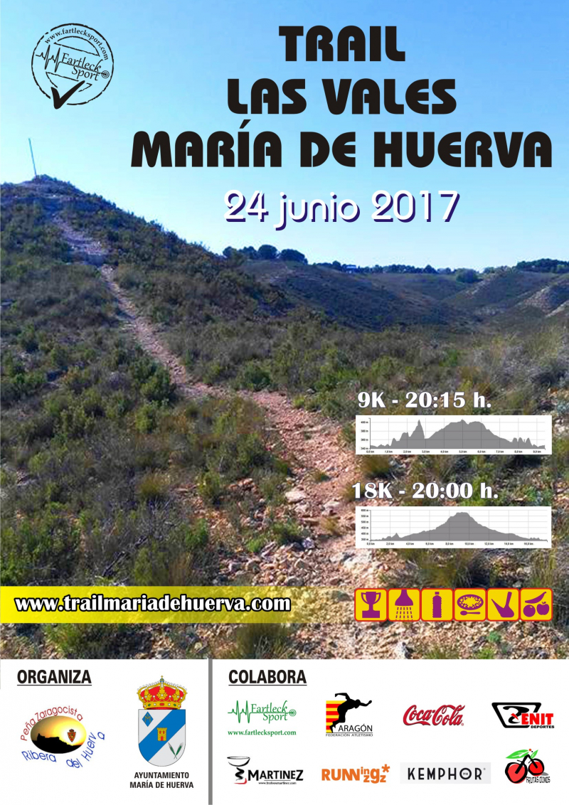 TRAIL LES VALES MARIA DE HUERVA 9K 18K - Inscríbete
