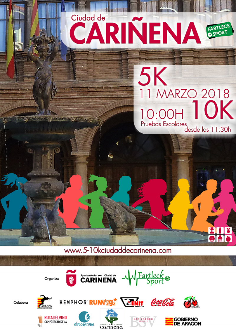 5-10K CIUDAD DE CARIÑENA 2018 - Inscríbete