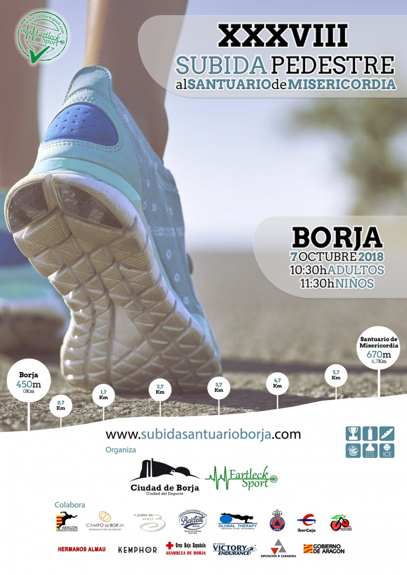 XXXVIII SUBIDA PEDESTRE AL SANTUARIO DE MISERICORDIA 2018 - Inscríbete