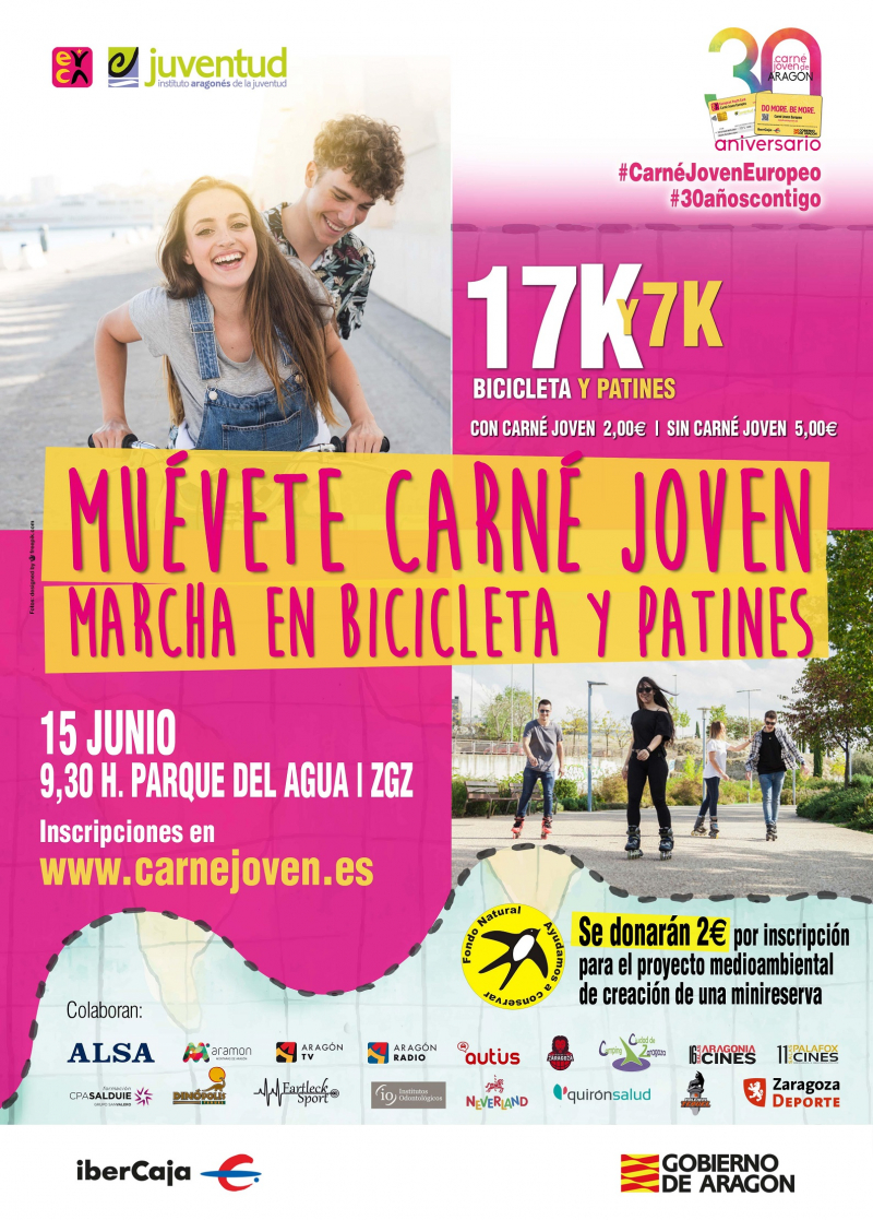 ¡MUÉVETE! MARCHA EN BICICLETA Y PATINES ZARAGOZA - Inscríbete