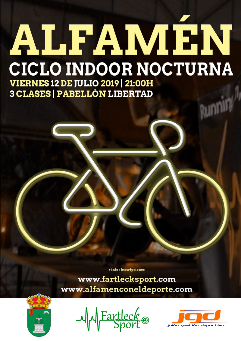 CICLO INDOOR NOCTURNA ALFAMEN - Inscríbete