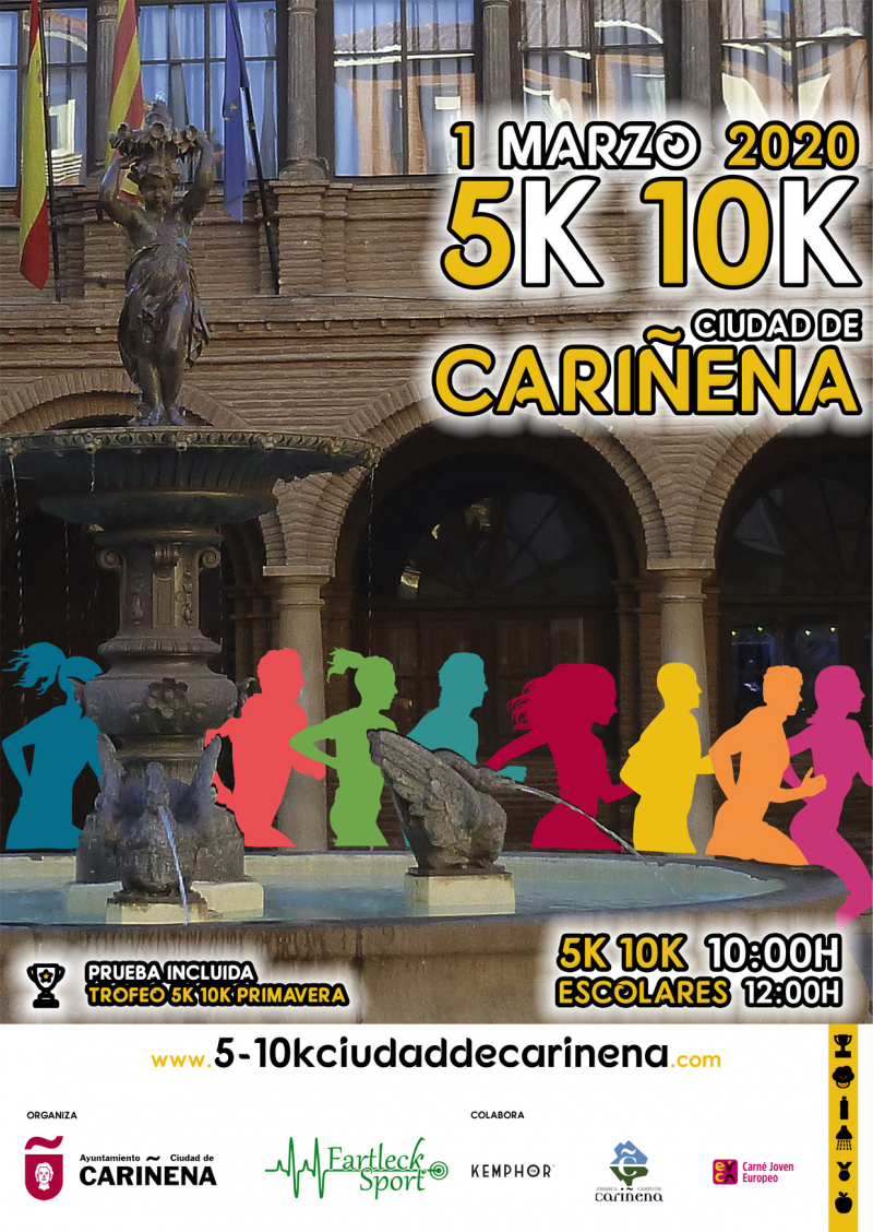 VI 5K 10K CIUDAD DE CARIÑENA 2020 - Inscríbete