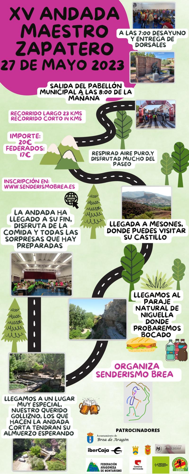 15ª MARCHA SENDERISTA MAESTRO ZAPATERO 2023 - Inscríbete 15ª MARCHA SENDERISTA MAESTRO ZAPATERO 2023 - Inscríbete