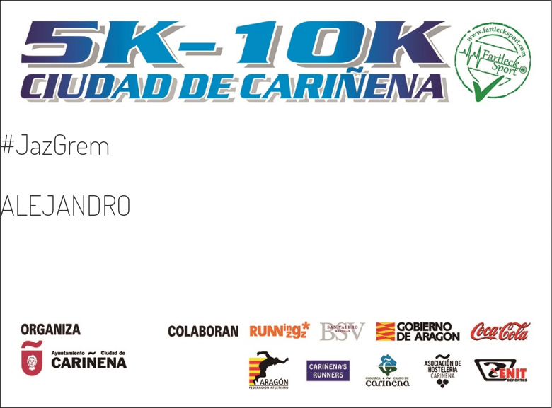 #JeVais - ALEJANDRO (5-10K CIUDAD DE CARIÑENA 2017)