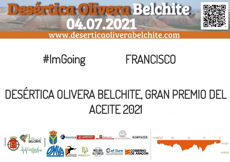 #YoVoy - FRANCISCO (DESÉRTICA OLIVERA BELCHITE, GRAN PREMIO DEL ACEITE 2021)