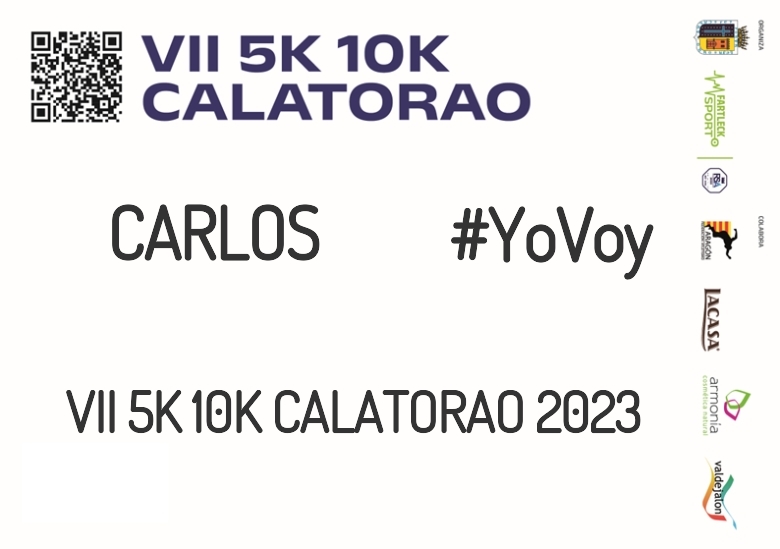 #YoVoy - CARLOS (VII 5K 10K CALATORAO 2023)