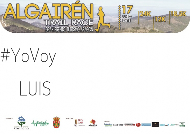 #YoVoy - LUIS (ALGAIREN TRAIL RACE  2018 )