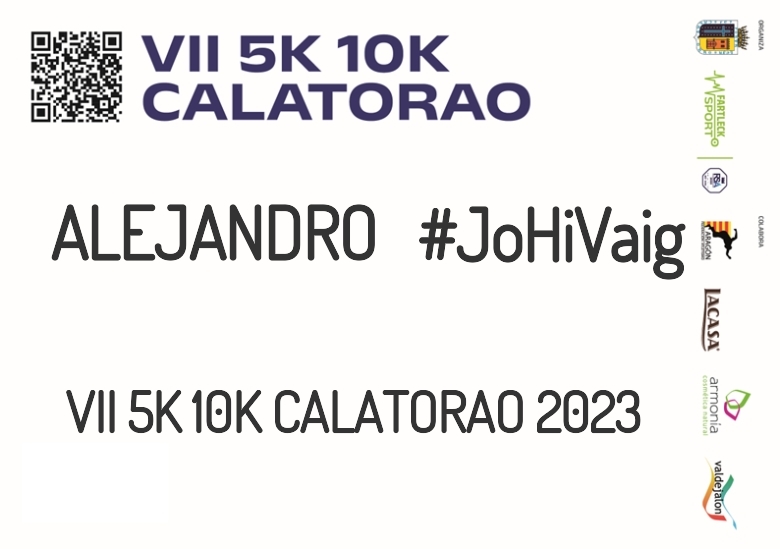 #YoVoy - ALEJANDRO (VII 5K 10K CALATORAO 2023)