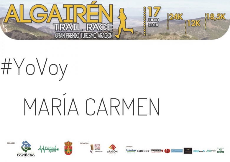 #ImGoing - MARÍA CARMEN (ALGAIREN TRAIL RACE  2018 )