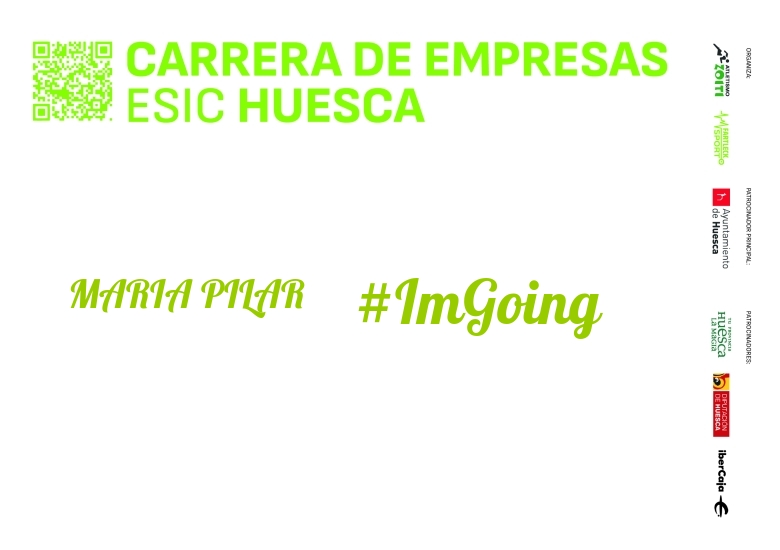 #EuVou - MARIA PILAR (I CARRERA EMPRESAS ESIC HUESCA 2024)