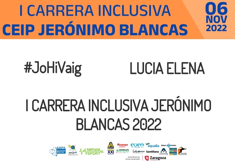 #ImGoing - LUCIA ELENA (I CARRERA INCLUSIVA JERÓNIMO BLANCAS 2022)