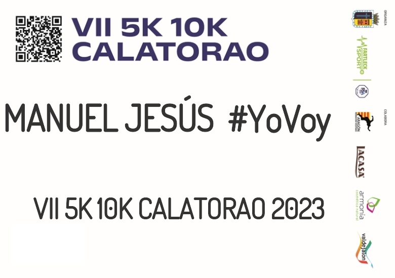 #YoVoy - MANUEL JESÚS (VII 5K 10K CALATORAO 2023)