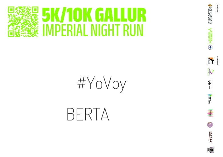 #YoVoy - BERTA (GALLUR IMPERIAL NIGHT RUN)