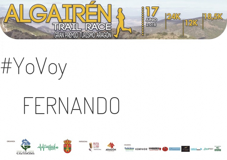 #ImGoing - FERNANDO (ALGAIREN TRAIL RACE  2018 )