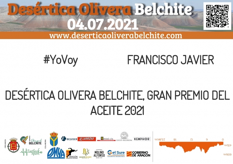 #YoVoy - FRANCISCO JAVIER (DESÉRTICA OLIVERA BELCHITE, GRAN PREMIO DEL ACEITE 2021)